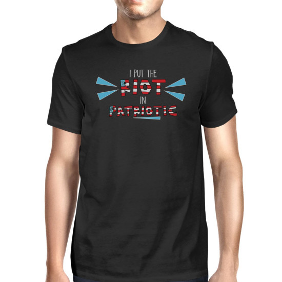 I Put The Riot In Patriotic Mens Black Graphic Tee For 4th Of Julyidx 3P10973138444